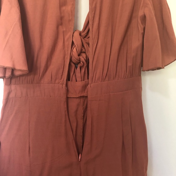 Ally brown short playsuit / romper size 8 - Picture 9 of 11